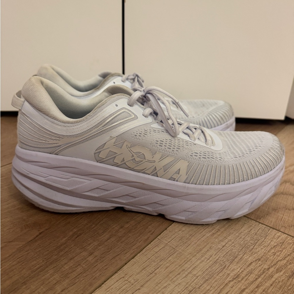 Hoka Women's Light Gray Athletic Shoes